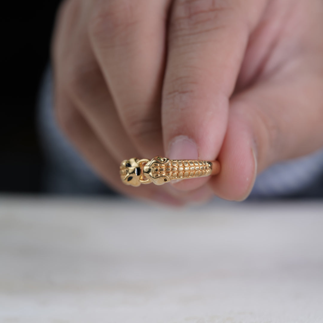 Men’s Gold Lion Head Ring GMR -2