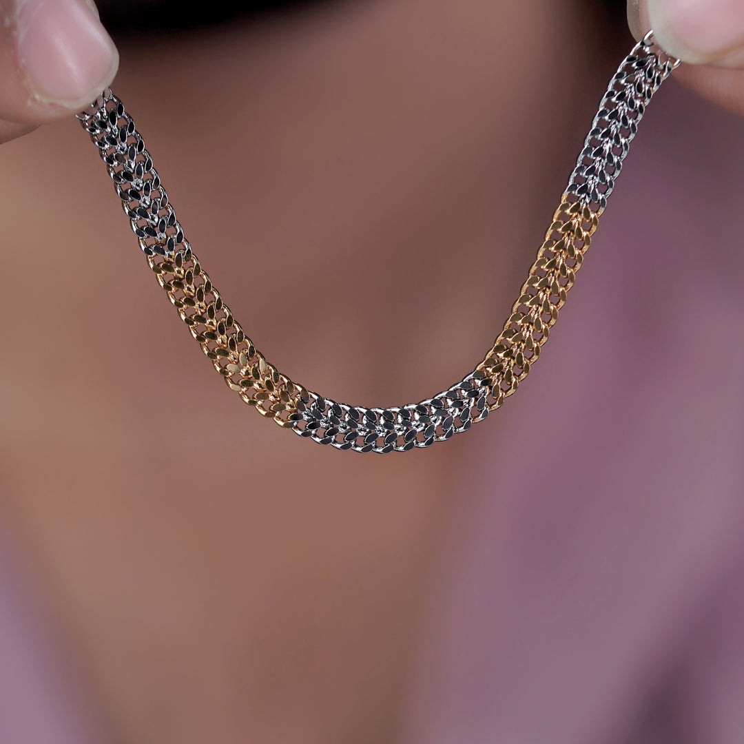 Men’s Gold & Silver Two-Tone Curb Chain GMC -8