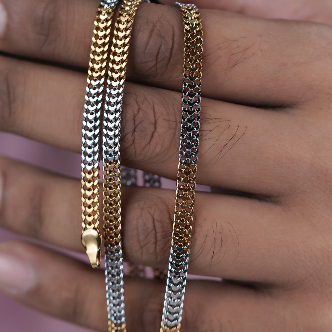 Men’s Gold & Silver Two-Tone Curb Chain GMC -8