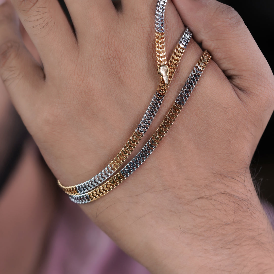 Men’s Gold & Silver Two-Tone Curb Chain GMC -8