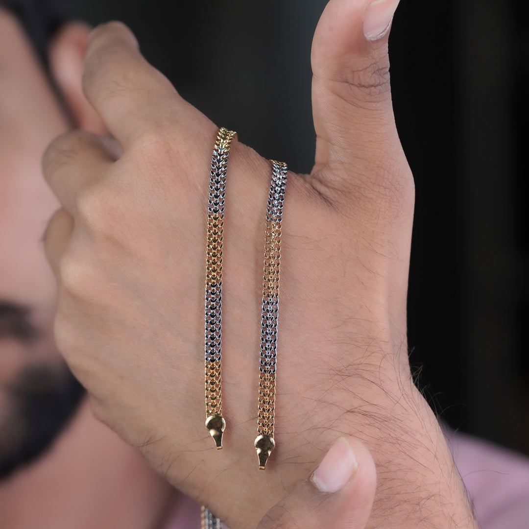 Men’s Gold & Silver Two-Tone Curb Chain GMC -8