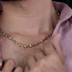 Men’s Gold & Silver Dual-Tone Link Chain GMC -6