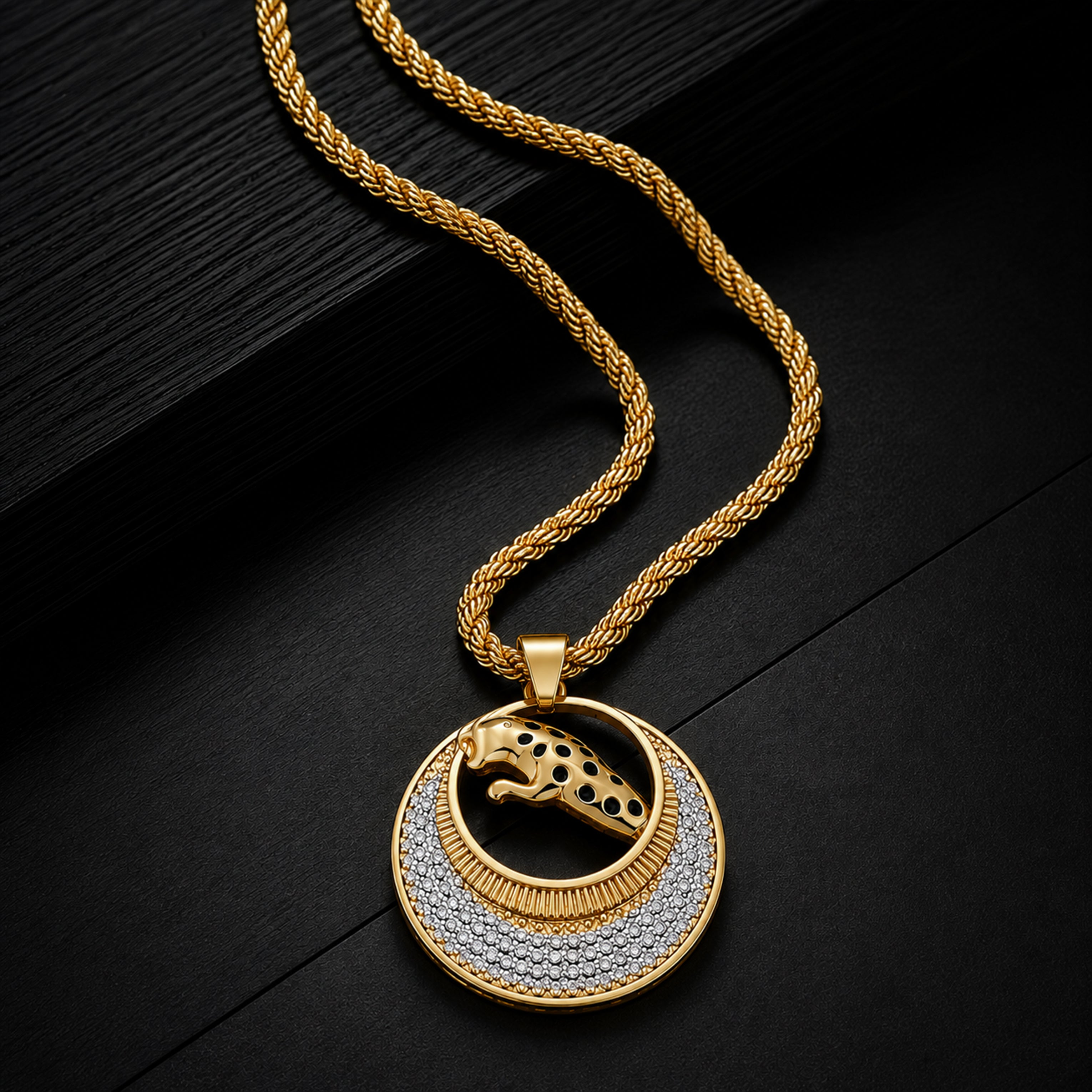 Men’s Leopard Pendant Chain GMC -5
