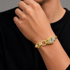 Men’s Gold-Tone Snake Head Kada GMK -5