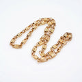 Men’s Gold Tone Textured Link Chain GMC -19