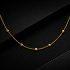 Men’s Gold Tone Beaded Chain GMC -36