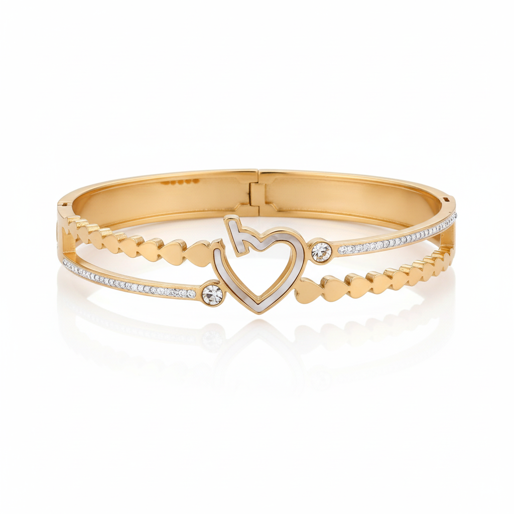 Wibestone Divya Heart Kada – Romantic Elegance Bracelet