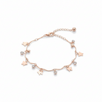 Gold Butterfly Charm Anklet GWA -44