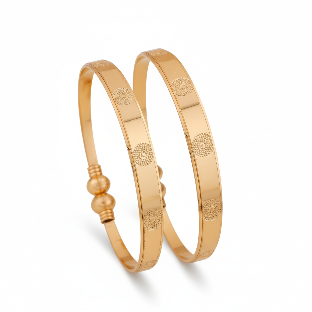 Wibestone Timeless Glow Kada Set – Radiant Elegance for Every Occasion