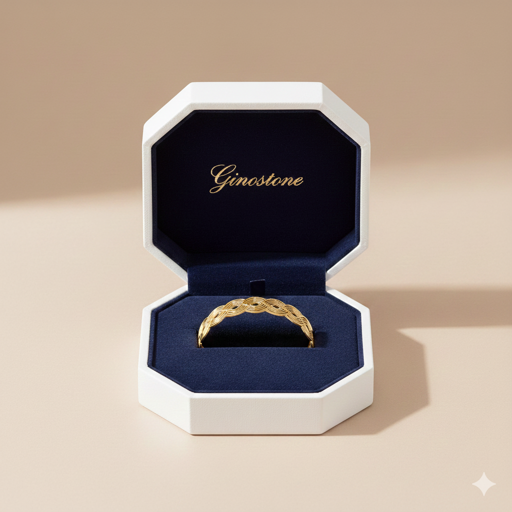Wibestone Leaf Kada – Nature-Inspired Elegant Bracelet