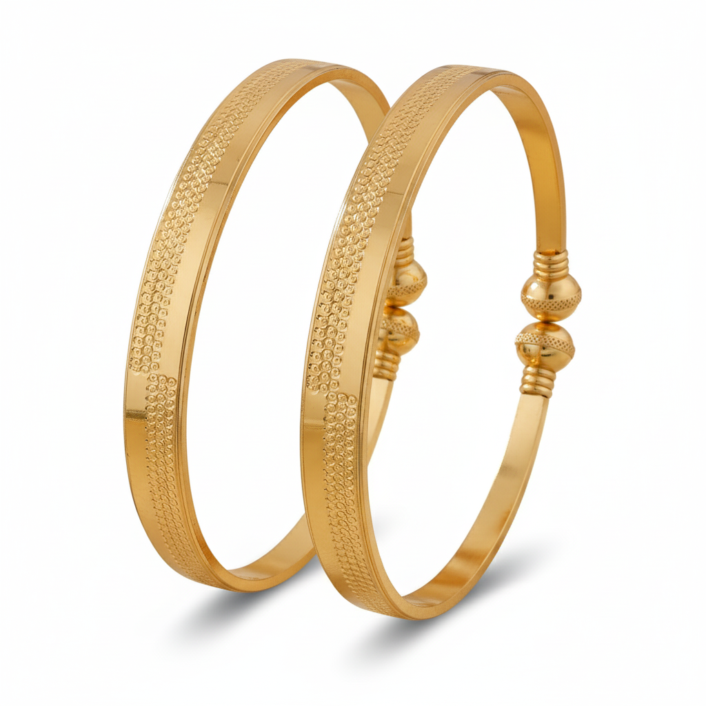 Wibestone Elegant Line Kada Set – Minimal Grace, Timeless Style