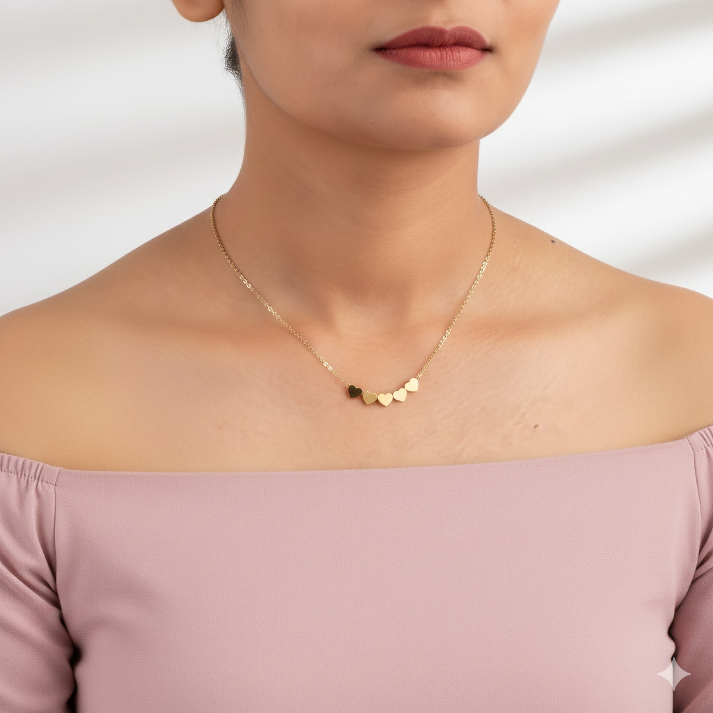 Ruhi heart Neckless GWN -14