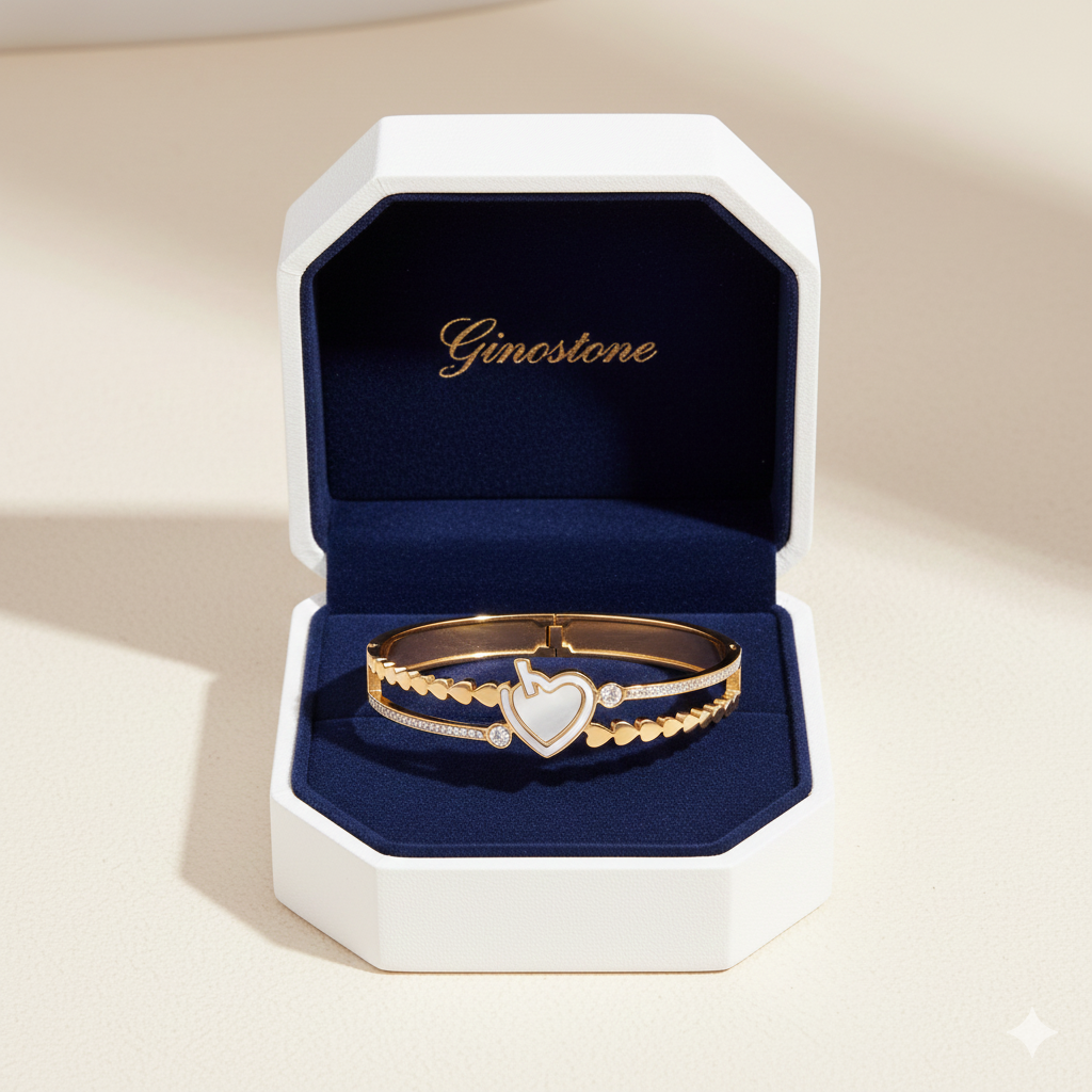 Wibestone Divya Heart Kada – Romantic Elegance Bracelet
