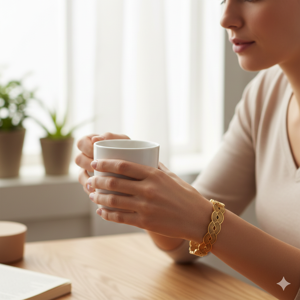 Wibestone Infinity Kada – Endless Elegance Bracelet