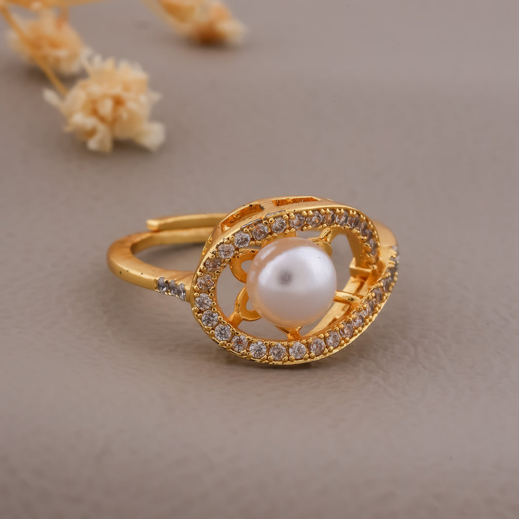 Glam Pearl Ring GWR -7