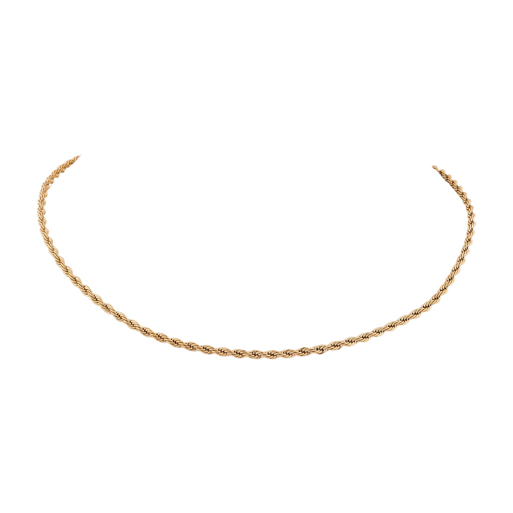 Men’s Gold-Tone Rope Chain GMC -5