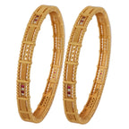 Gold Beaded Designer Bangles GWB -3