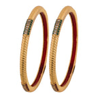 Gold Red Meenakari Designer Bangles GB -5