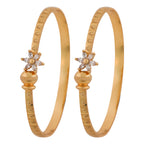 Floral Pearl Gold Bangles GFB -5