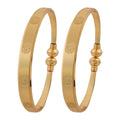 Classic Gold Embossed Kada Bangles GFB -1