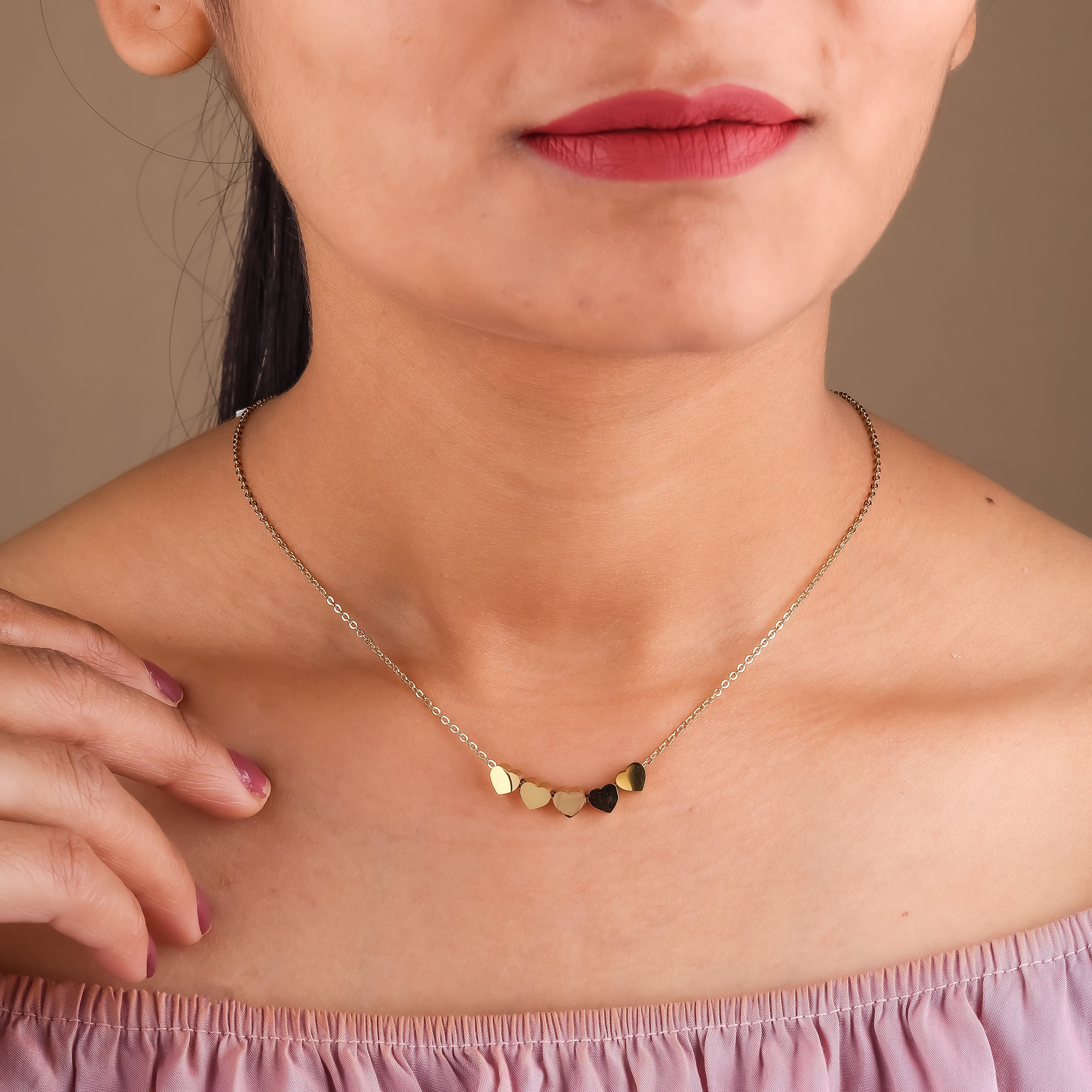 Ruhi heart Neckless GWN -14