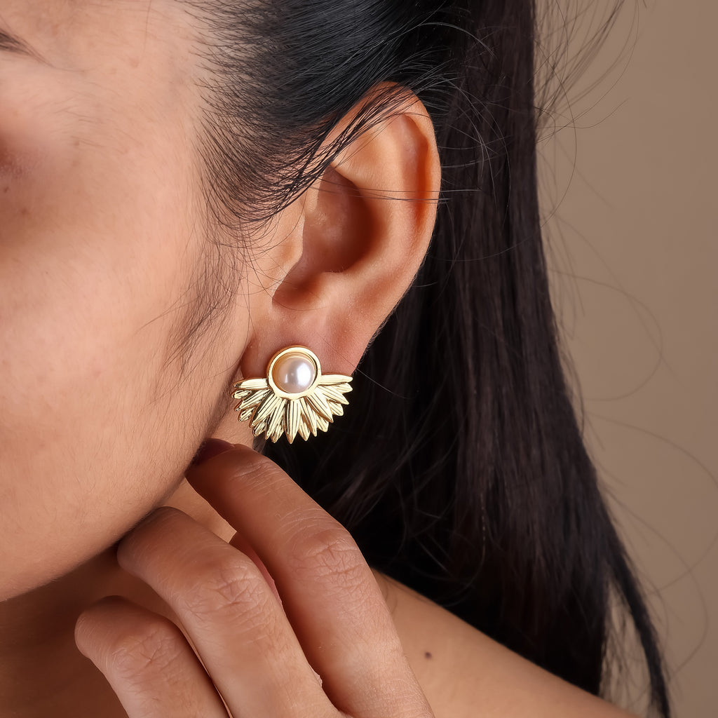 Pearl Hoop Women Earring GWE -7