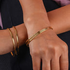 Classic Gold Plain Bangles GB -6