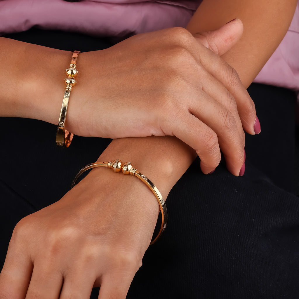 Wibestone Elegant Line Kada Set – Minimal Grace, Timeless Style