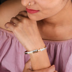 Aarohi gold pleted diamond Kada GWK -10