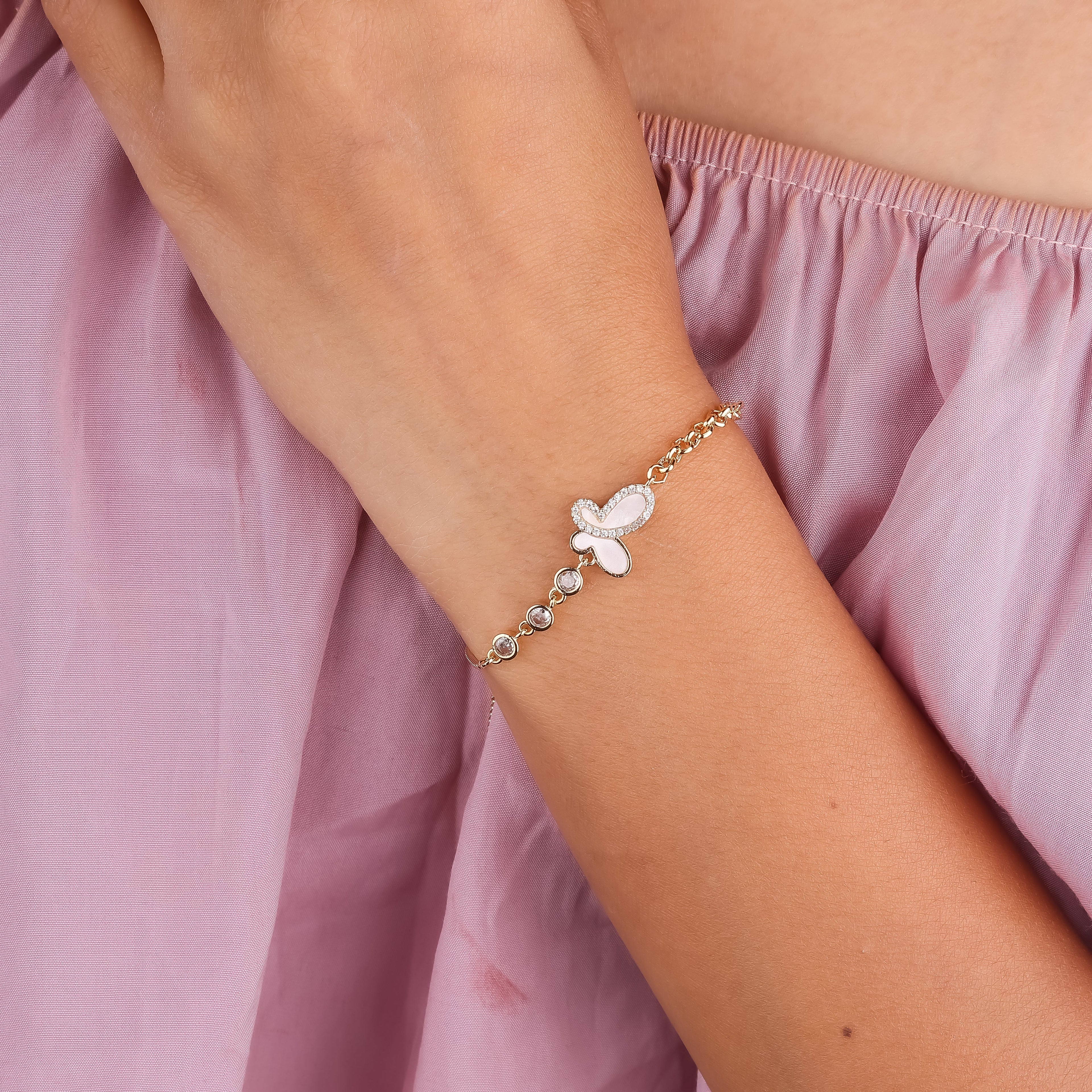 Butterfly Adjustable Bracele GWB -15