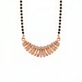 Rose Gold Fan Pendant Mangalsutra GM -45