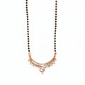 Rose Gold Floral Curve Mangalsutra GM -47