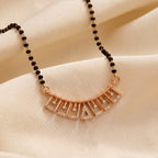 Rose Gold Geometric Fan Mangalsutra GM -43