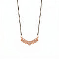 Rose Gold Circular Charm Mangalsutra GM -46