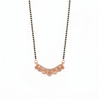 Rose Gold Circular Charm Mangalsutra GM -46