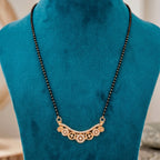 Rose Gold Circular Charm Mangalsutra GM -46