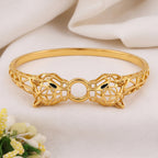 Men’s Geometric Gold-Tone Designer Kada GMK -2