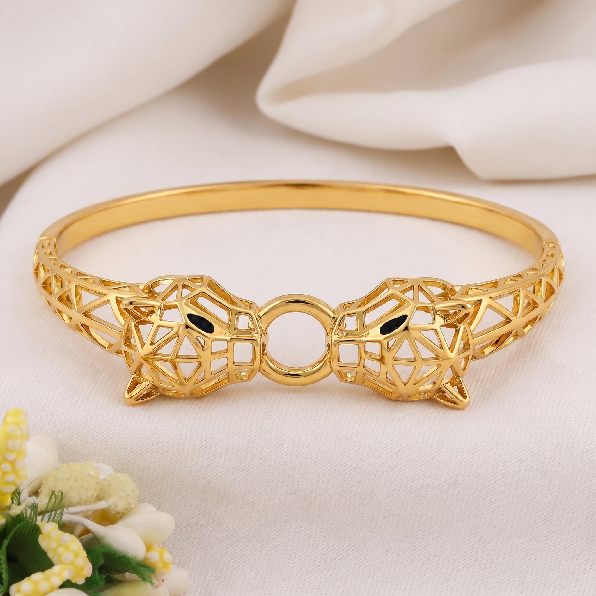 Men’s Geometric Gold-Tone Designer Kada GMK -2