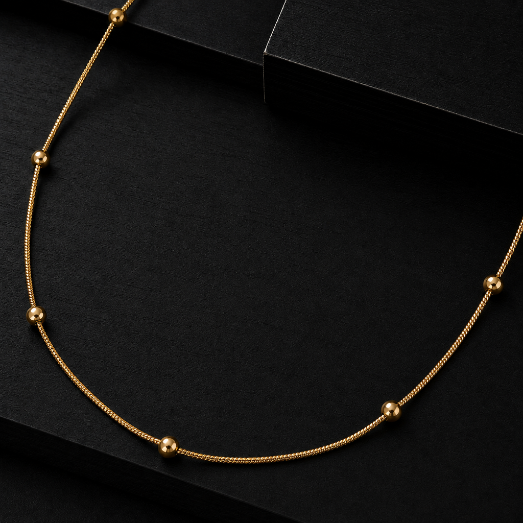 Men’s Gold Bead Snake Chain GMC -38