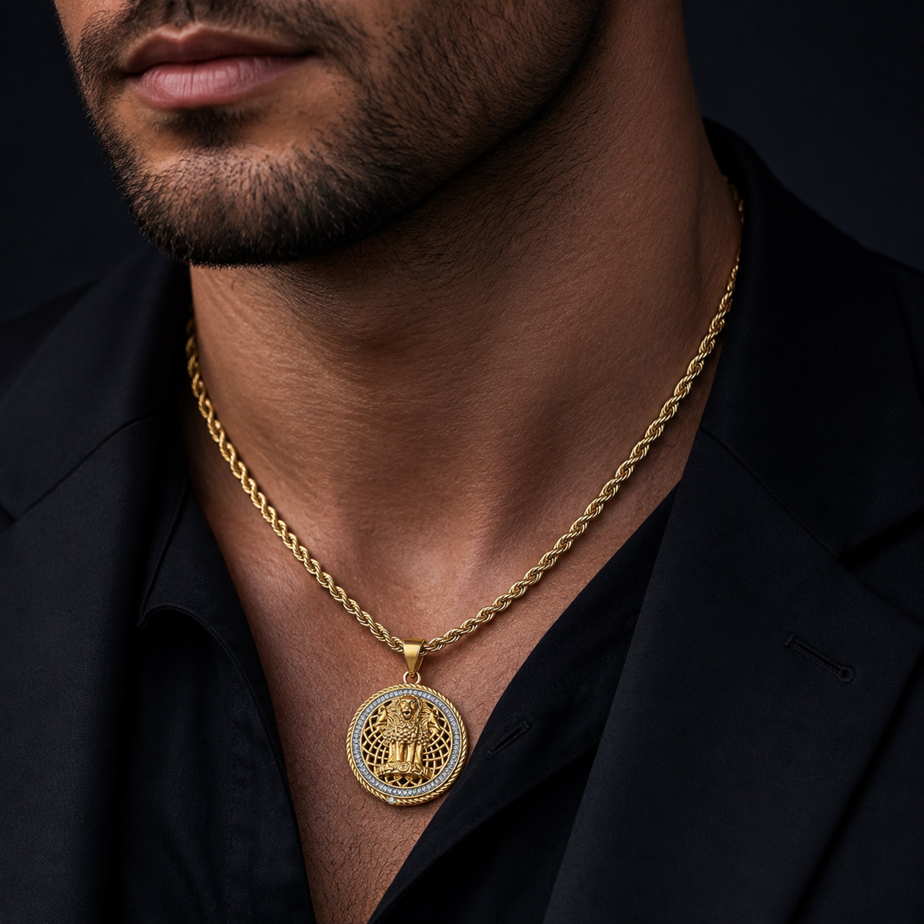 Men’s Lion Pendant Chain GMP -2
