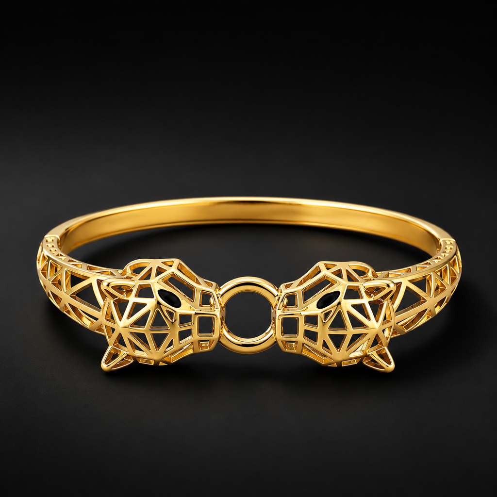 Men’s Geometric Gold-Tone Designer Kada GMK -2