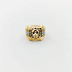 Men’s Gold Lion Greek Pattern Ring GMR -9