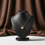 Sparkling Golden Fox Pendant Women Necklace GWN -122