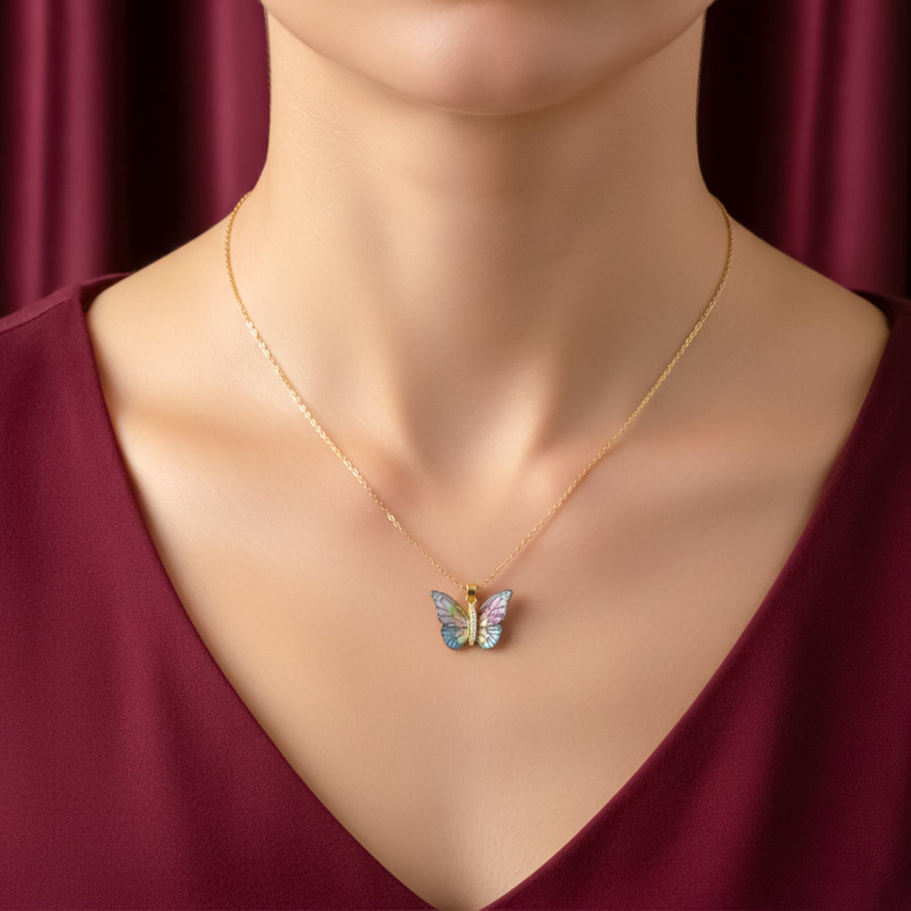 Ethereal Butterfly Women Necklace GWN -150