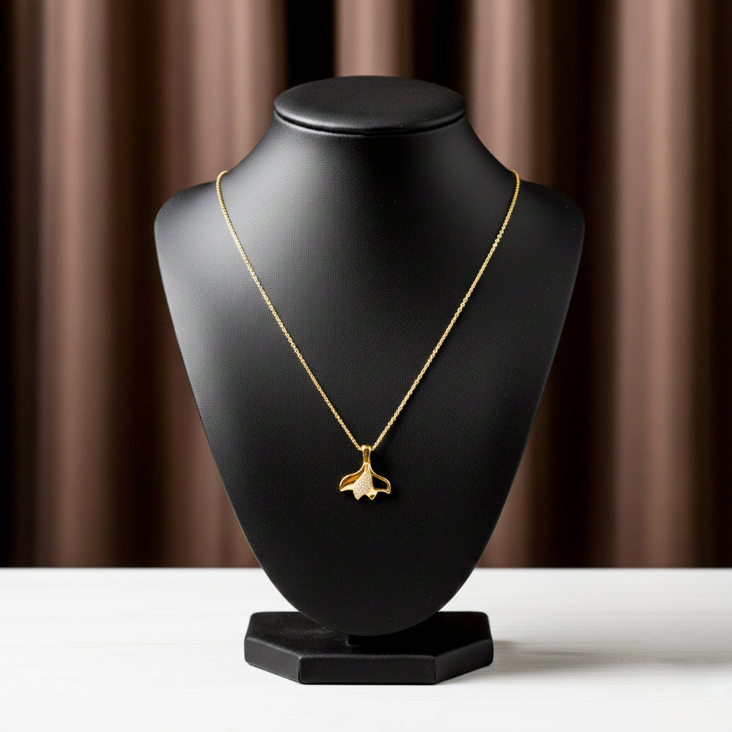 Dangling Art Deco Fan Tassel Women Neckless GWN -101