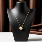 Elegant Camellia Blossom Pendant Women Necklace GWN -107