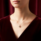 Elegant Camellia Blossom Pendant Women Necklace GWN -107