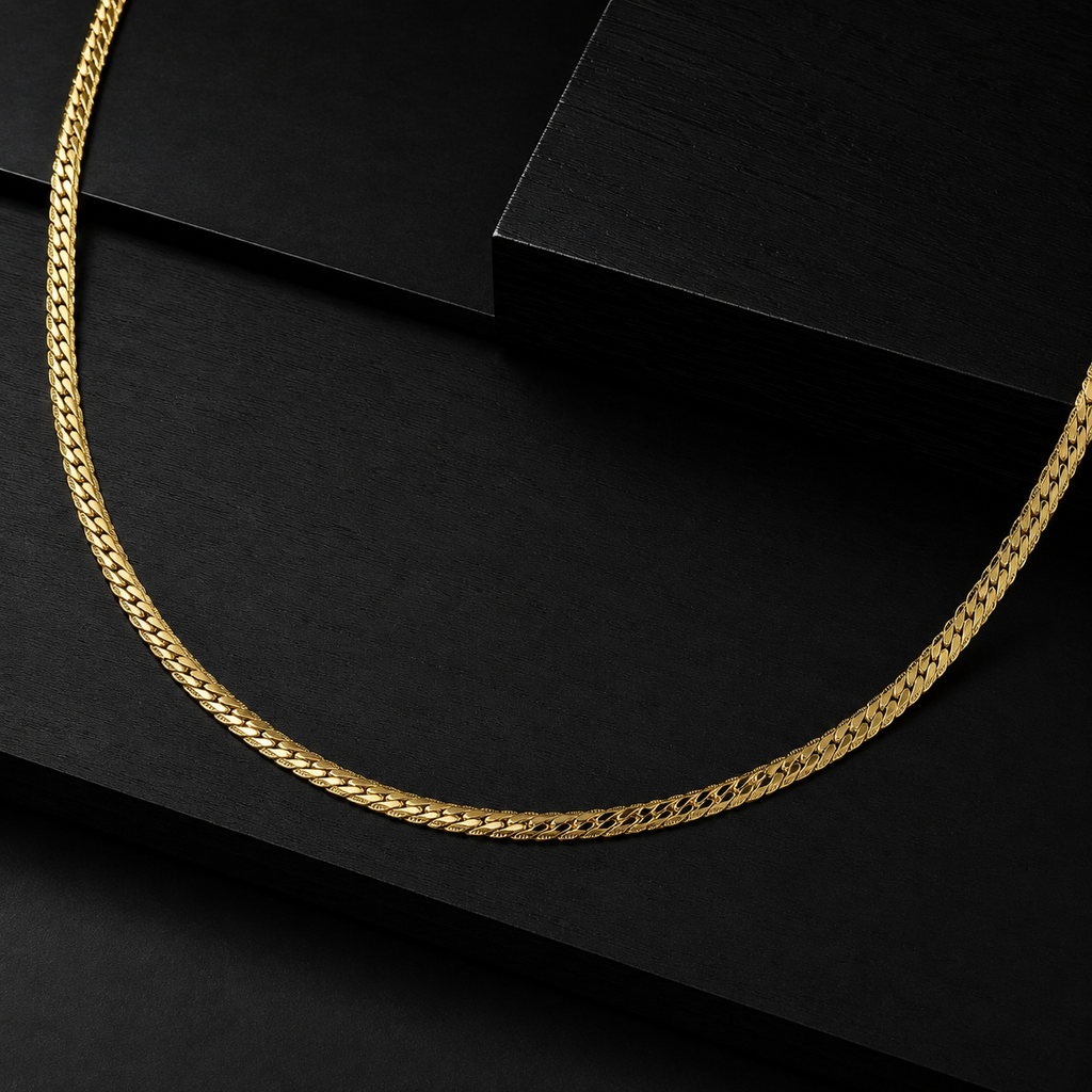 Men’s Gold Tone Wheat Link Chain GMC -31