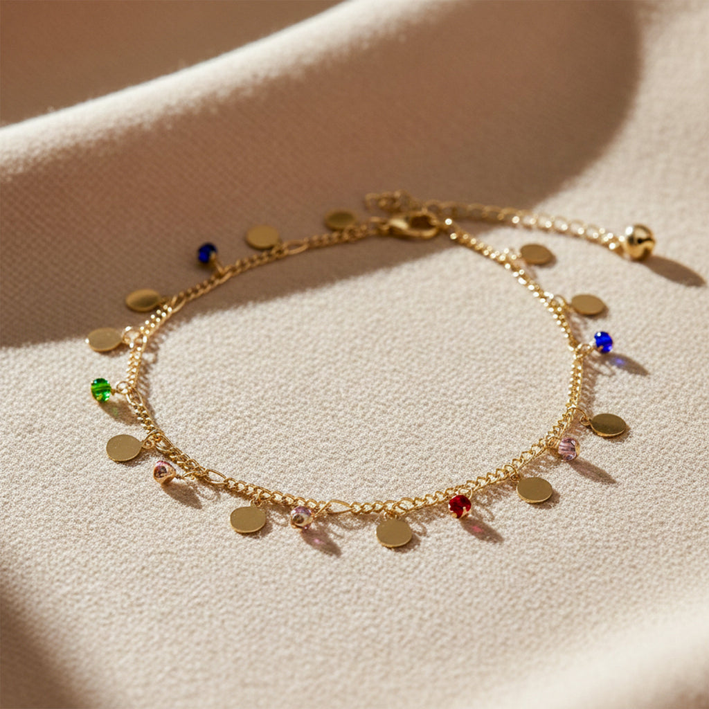 Multi-Color Charm Anklet GWA -46