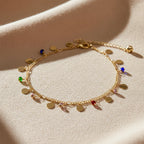 Multi-Color Charm Anklet GWA -46
